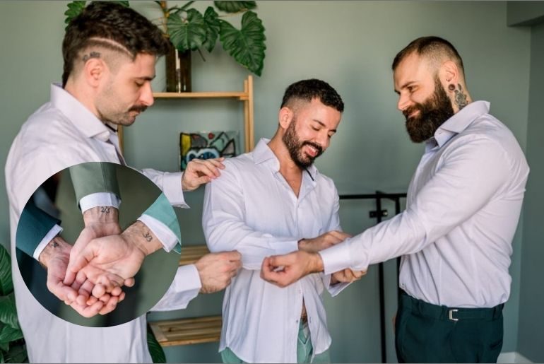 three gay marriage
